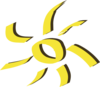Shining Yellow Sun Clip Art